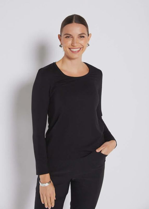 Philosophy ARMS Long Sleeve Top in Black