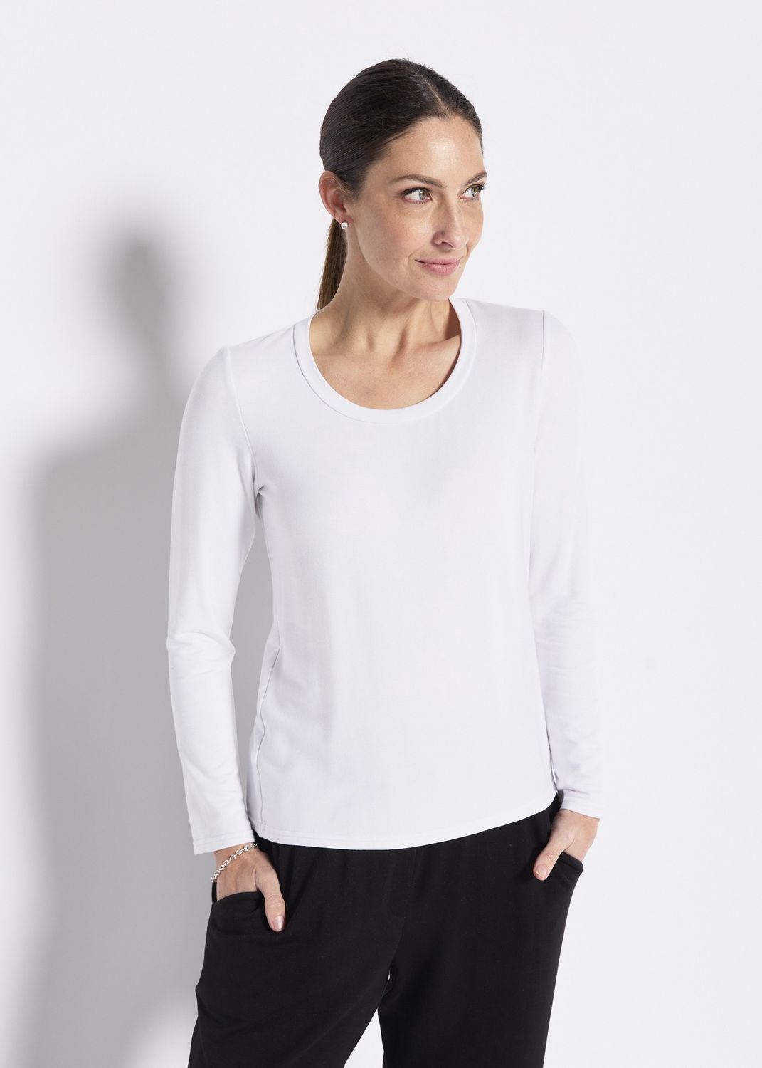 Philosophy ARMS Long Sleeve Warm Top White