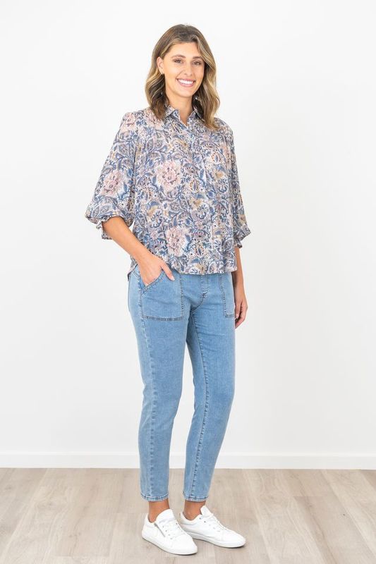 Renoma Mona Long Sleeve Shirt Multi