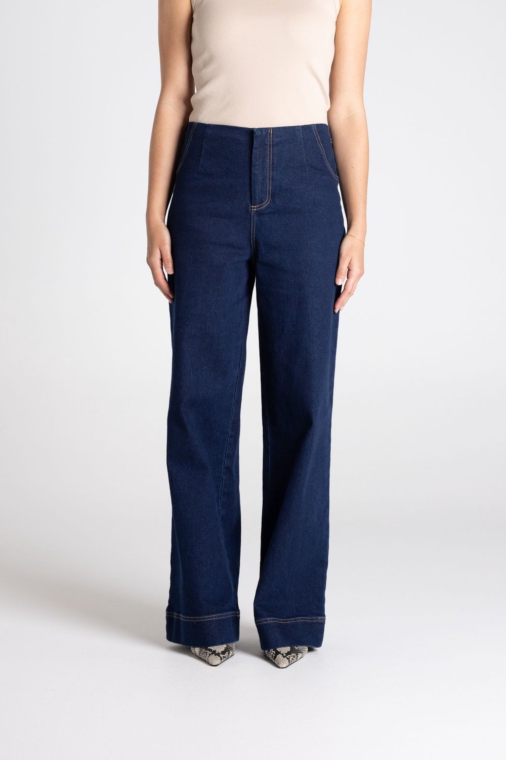 Two T's Denim Boot Leg Jean Dark Denim alternate view