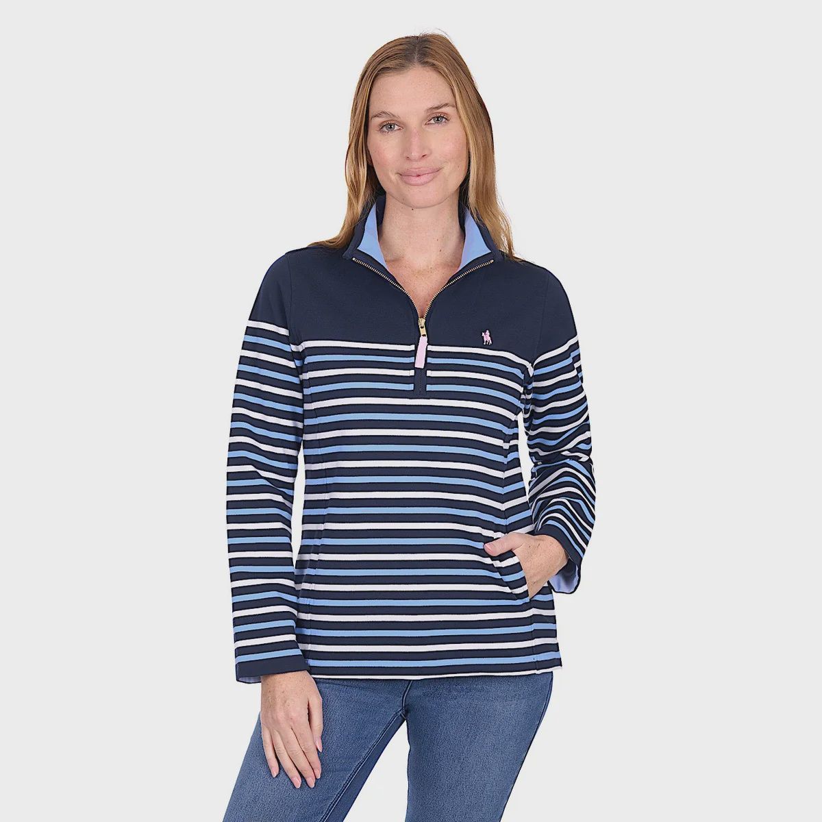 Thomas Cook Lexi 1/4 Zip Rugby Blue/Navy