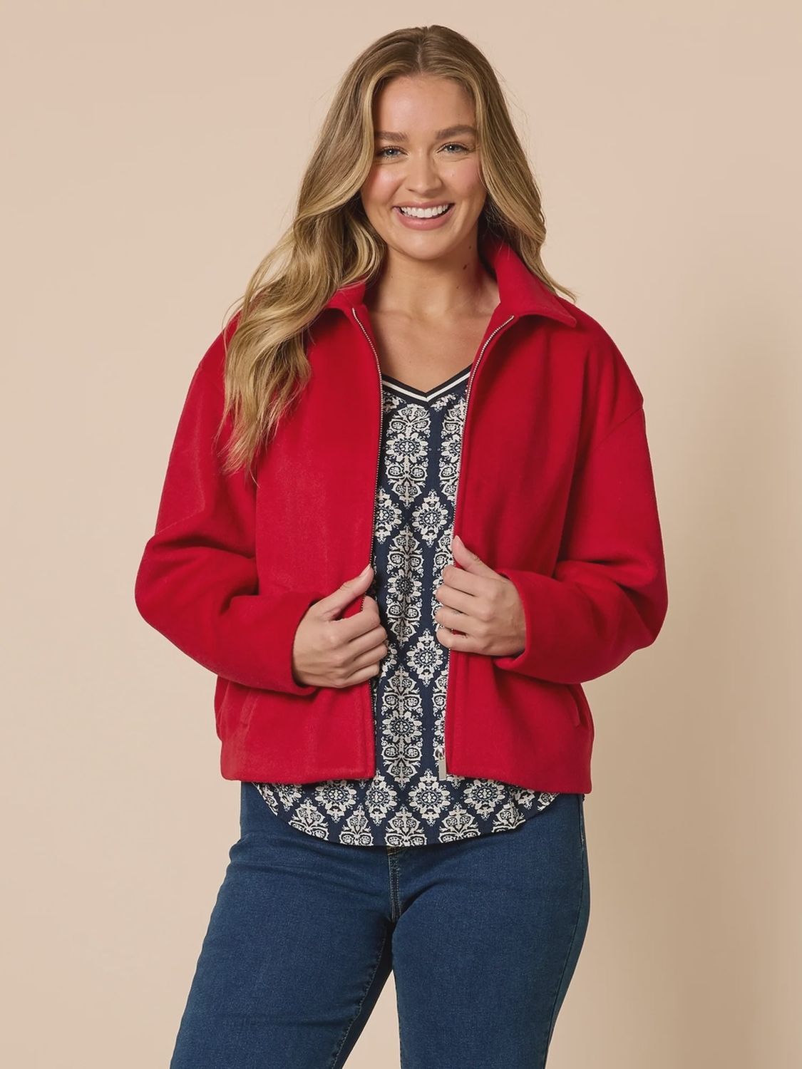 Threadz Cabaret Jacket Red