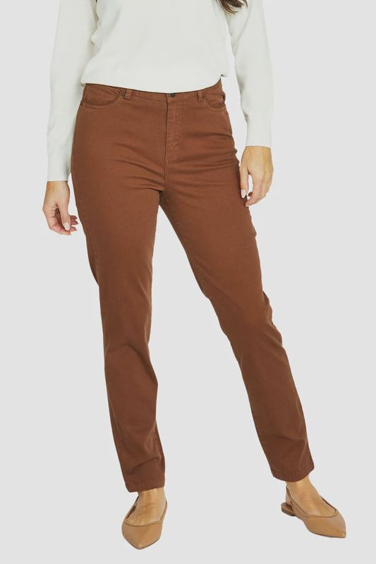 Jump Luxury Pocket Trim Jean Chestnut