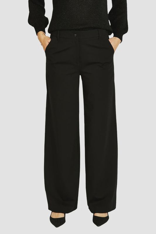 Ping Pong Pam Ponte Wide Leg Pant Black