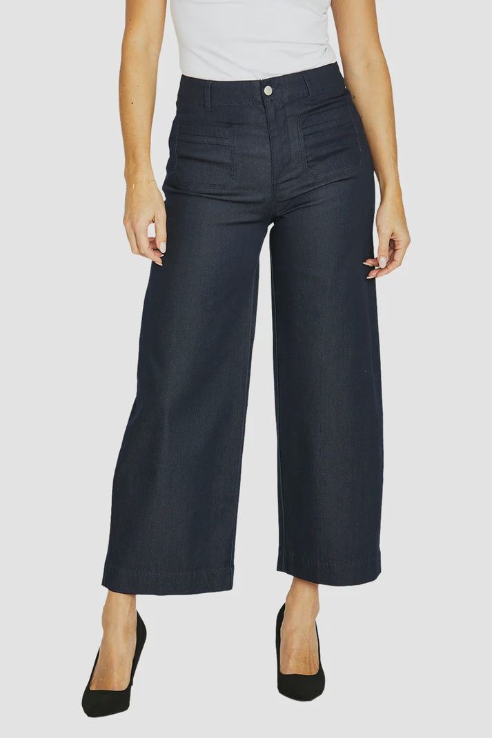 Ping Pong Denim Wide Leg Jean Indigo