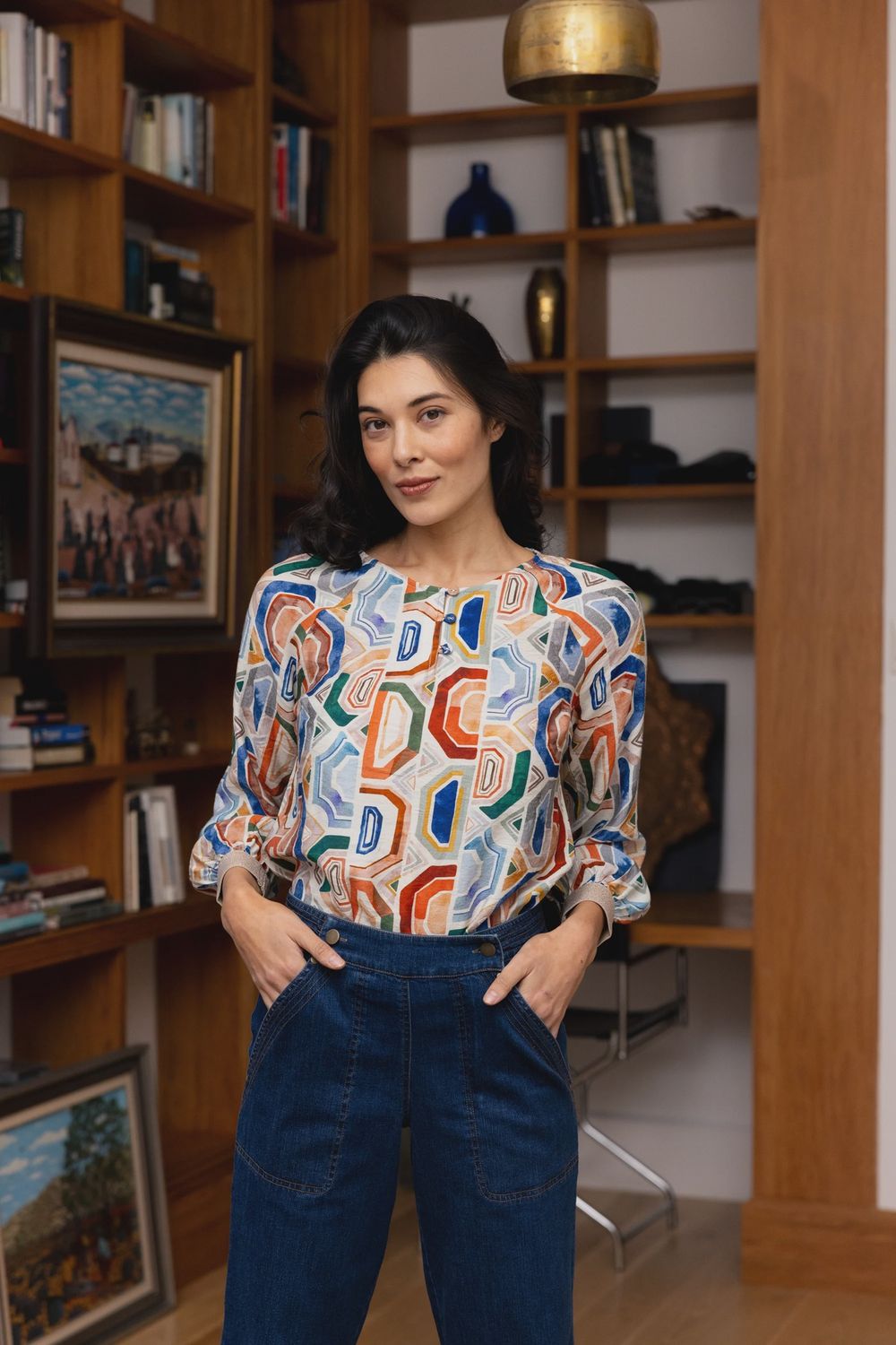 Foil Razzle Dazzle Blouse
