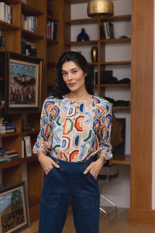 Foil Razzle Dazzle Blouse