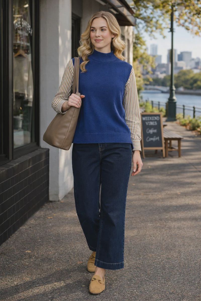 Foil Luxe Life Popover Indigo