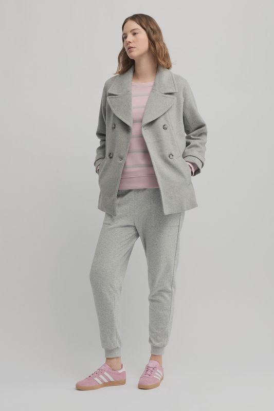 Yarra Trail Shelter Coat Silver Marle