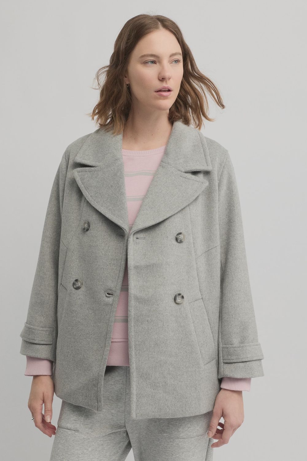 Yarra Trail Shelter Coat Silver Marle