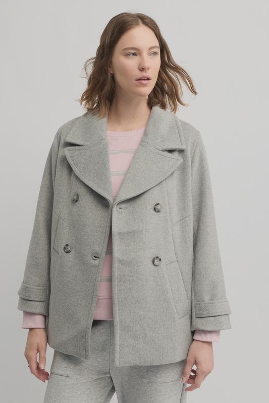 Yarra Trail Shelter Coat Silver Marle