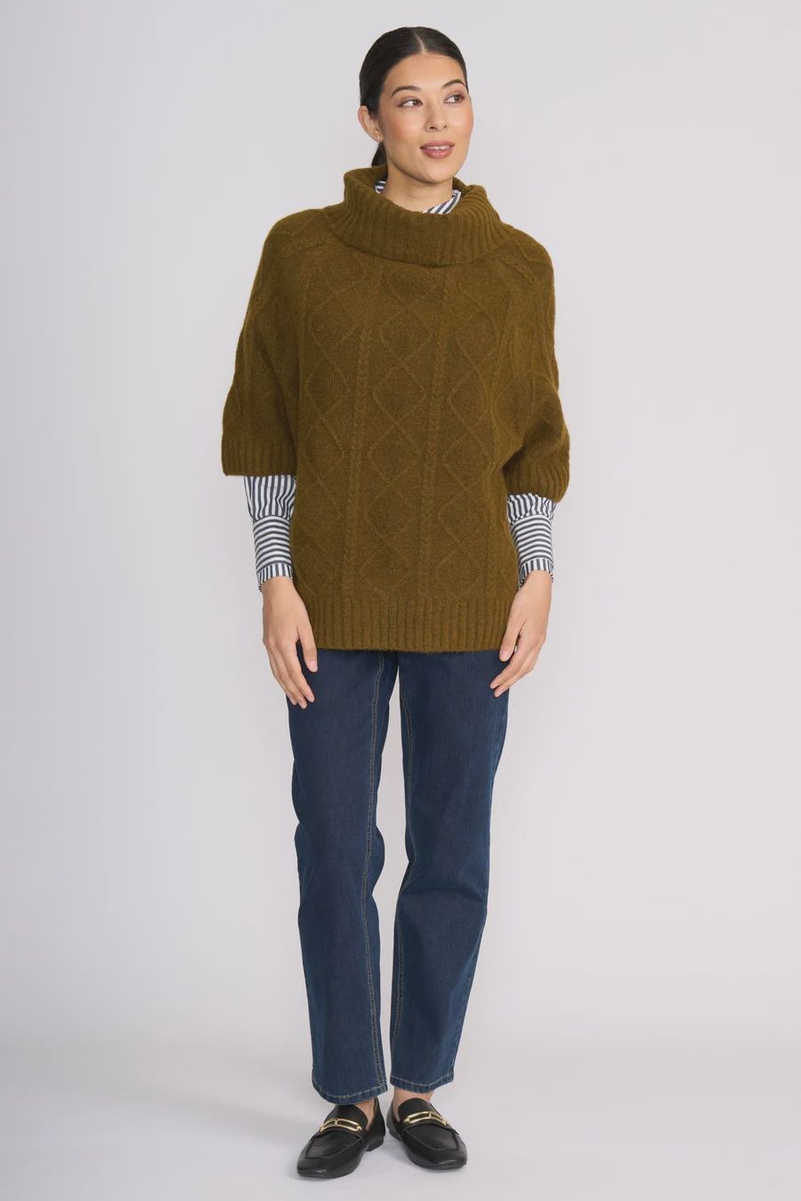 Foil Quite the Twist Popover Olive