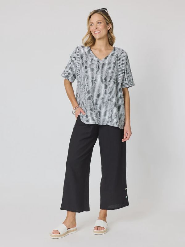 Clarity Essential Button Pant Black