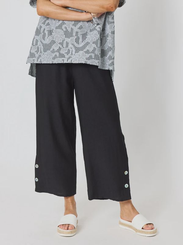 Clarity Essential Button Pant Black