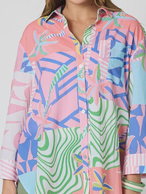 Threadz Urban Jungle Print Shirt