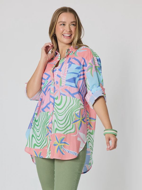 Threadz Urban Jungle Print Shirt