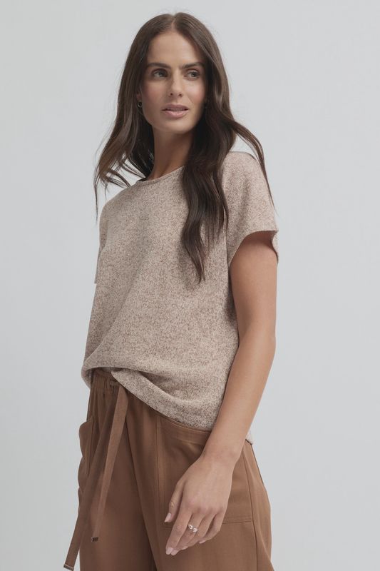 Yarra Trail Lona Tee Clay/Ecru