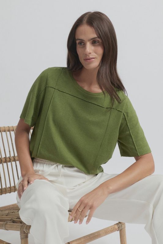 Yarra Trail Lily Tee Lawn