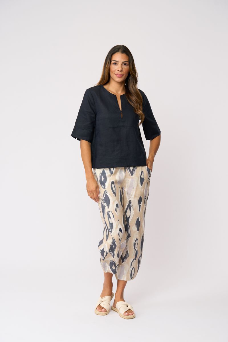 Foil Tux Top True Navy