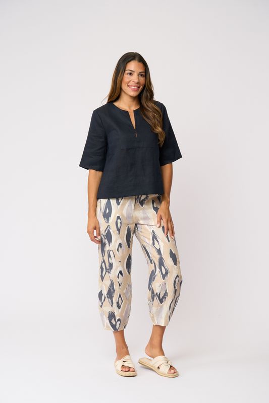 Foil Tux Top True Navy
