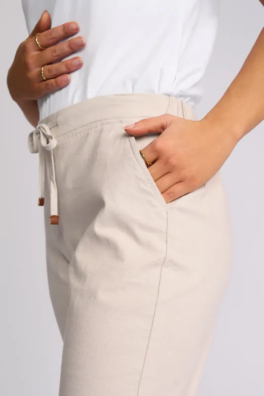 Vassalli Denver 7/8 Pant Skinny Leg Stone