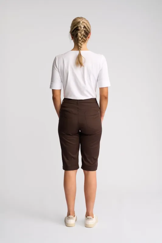 Vassalli Custom Poplin Straight Leg Short Chocolate