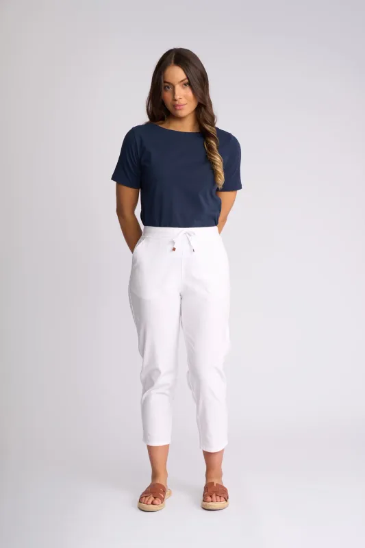 Vassalli Denver 7/8 Pant Skinny Leg White