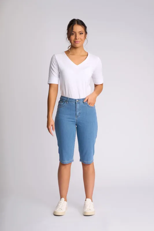 Vassalli Alfa Short Light Denim SLim Leg