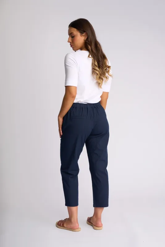 Vassalli Henley 7/8 Pant Slim Leg Ink