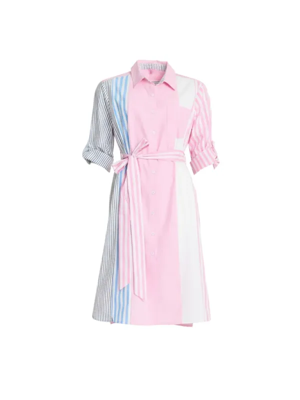 Threadz Miramar Stripe Dress Lipstick
