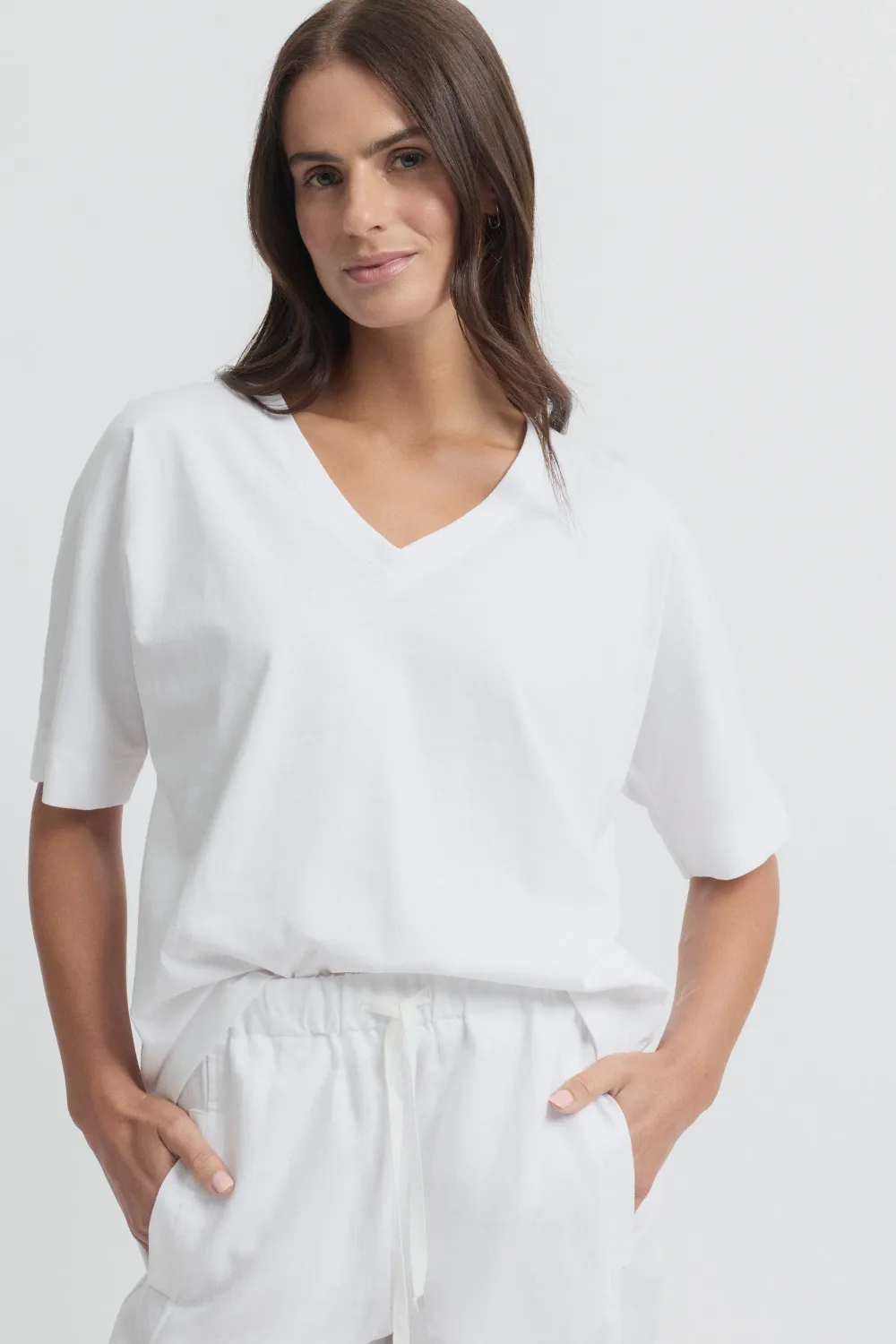 Yarra Trail Glass Tee White