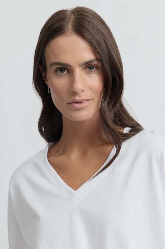 Yarra Trail Glass Tee White