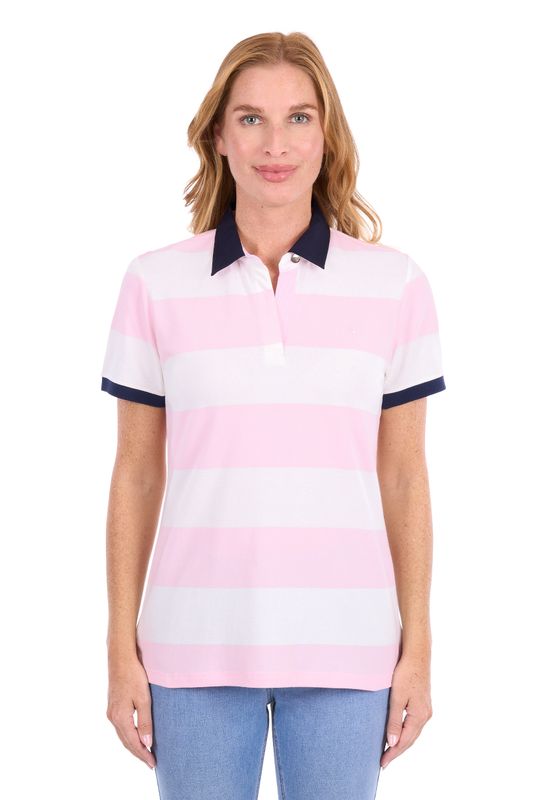 Thomas Cook Tessa SS Polo Pink/White