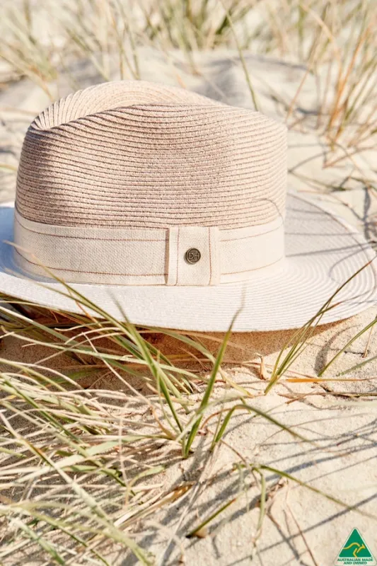 Canopy Bay Peta Flexiblaid Fedora Mixed Camel/Ivory