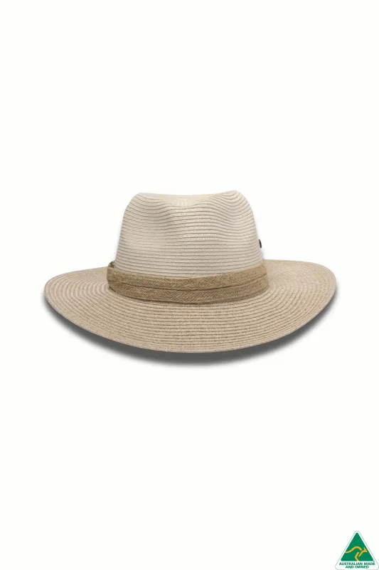 Canopy Bay Parsley Flexibraid Fedora Ivory/ Mix Camel