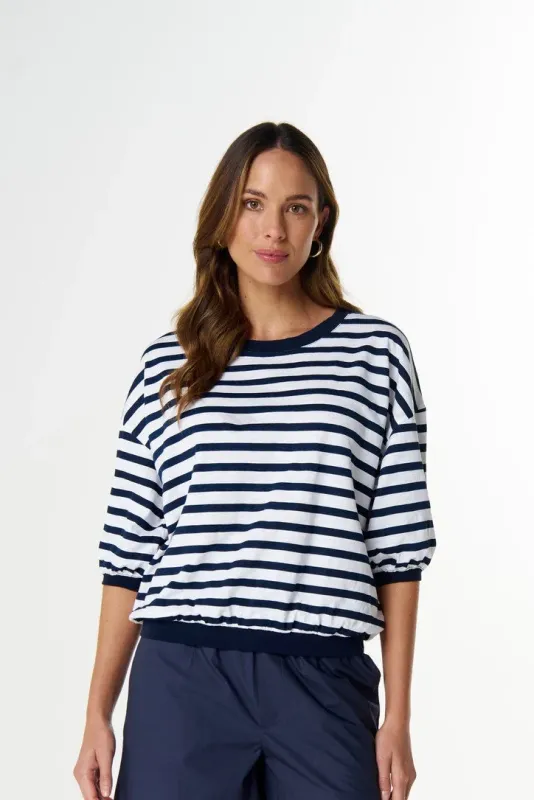Cloth Paper Scissors Refresh 3/4 Sleeve Tee White/Parisian