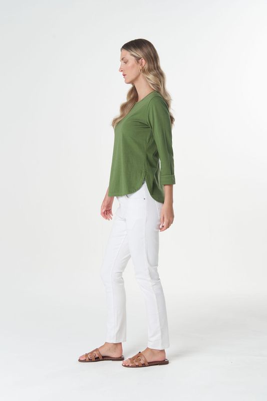 Goondiwindi Classic 3/4 Sleeve Tee Cedar Green