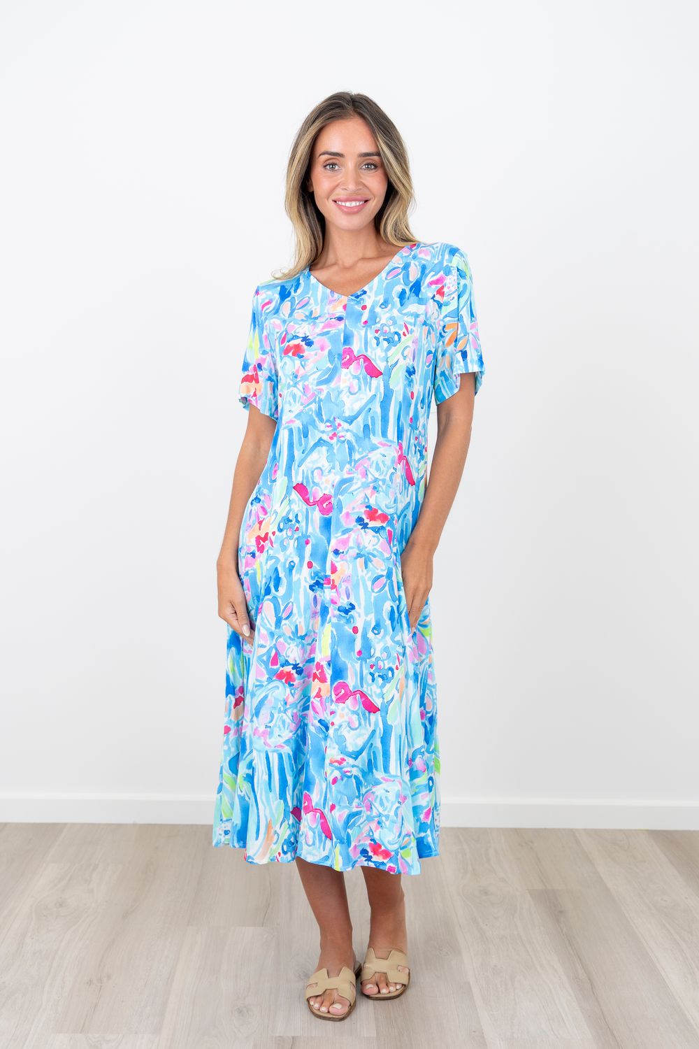 Renoma Bluedrift Cascade Dress