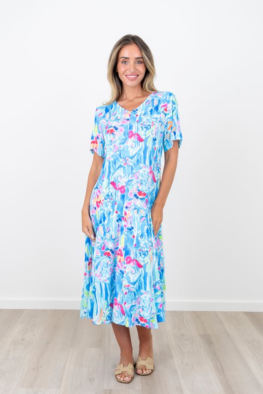 Renoma Bluedrift Cascade Dress