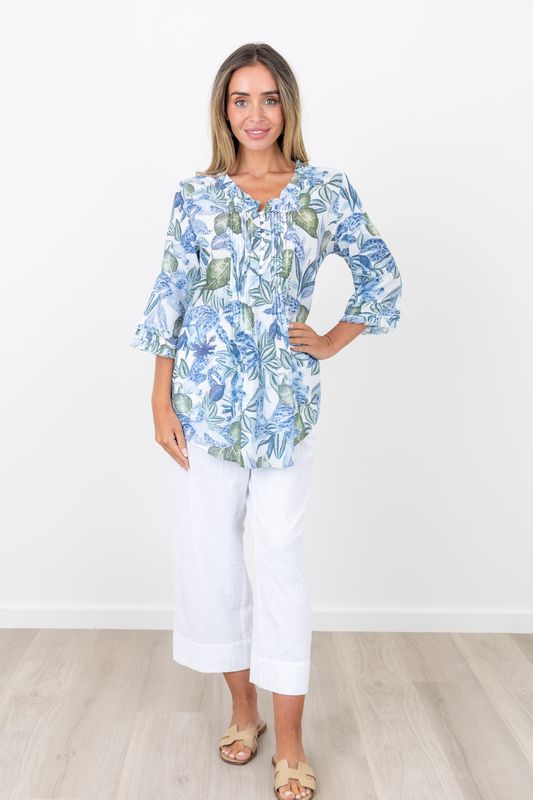 Renoma Blueleaf Garden Shirt