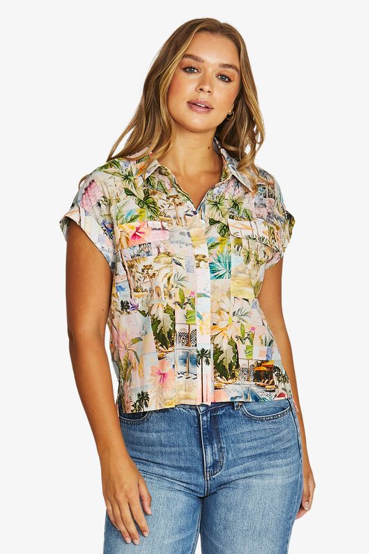 Jump Poolside Glamour 2 Pocket Shirt Multi