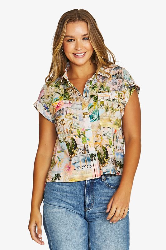 Jump Poolside Glamour 2 Pocket Shirt Multi