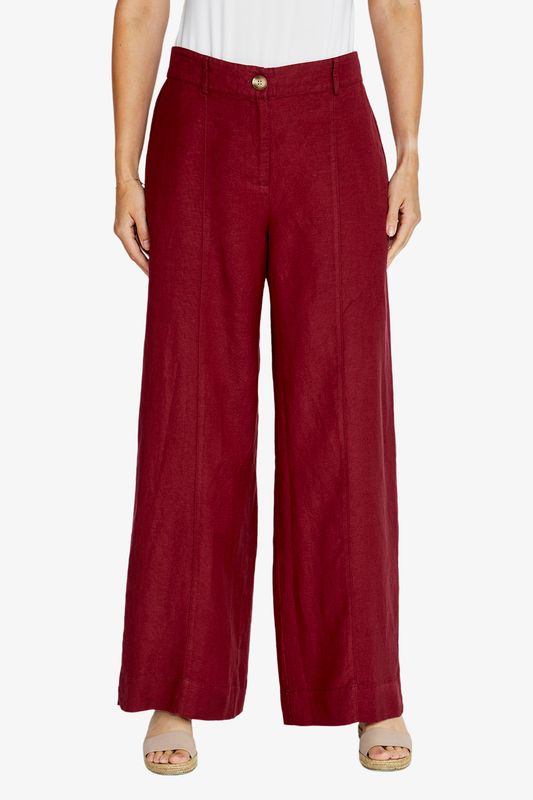 Ping Pong Elle Wide Leg Pant Goji Berry
