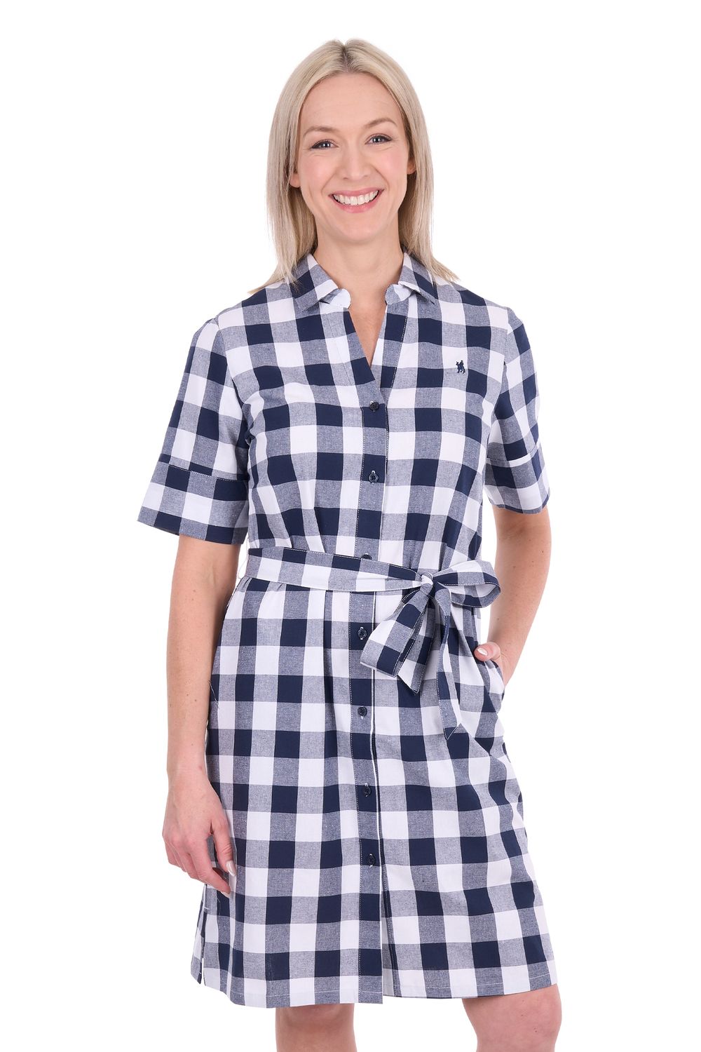 Thomas Cook Victoria Dress Navy/White