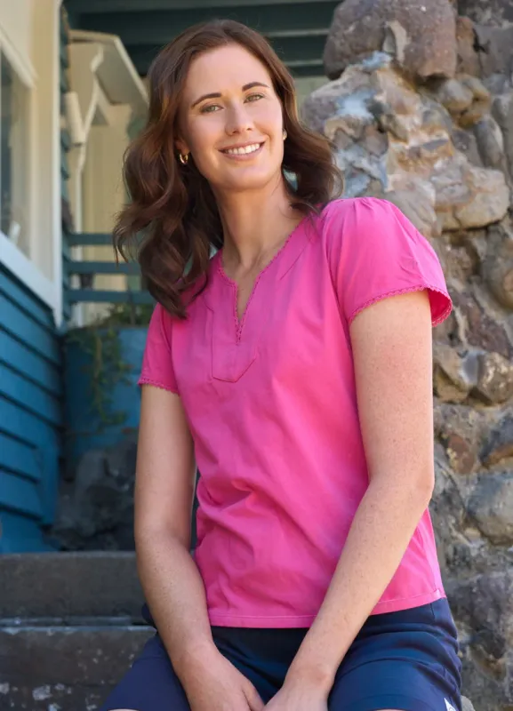 Charlie Jane Waiheke Top Ultra Pink