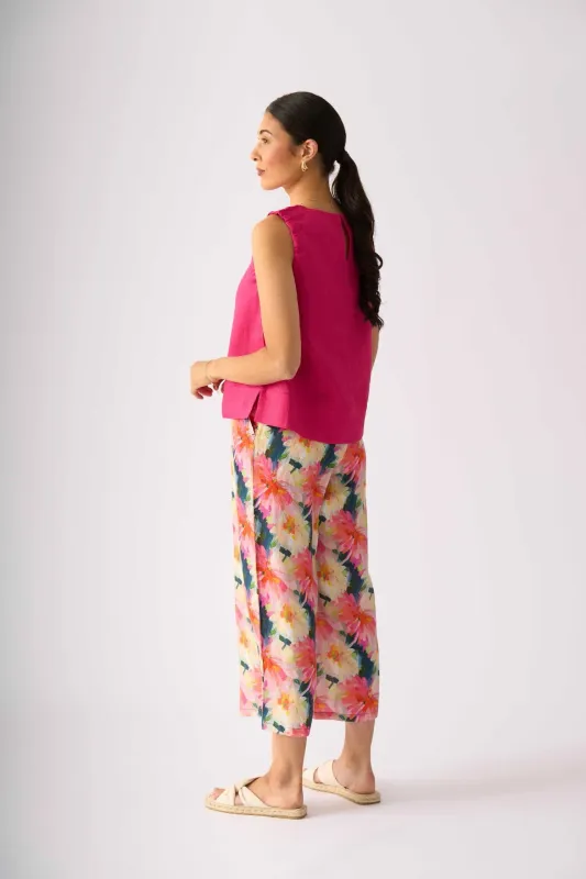 Foil Take the Plunge Tank Deep Pink