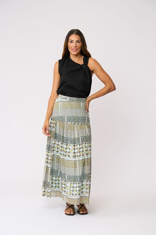 Foil Cruisin Through Skirt Patchwork