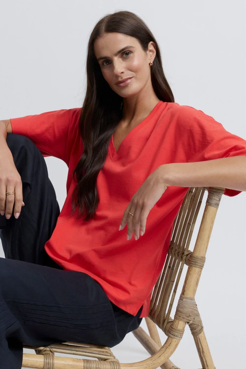 Yarra Trail Glass Tee Ochre