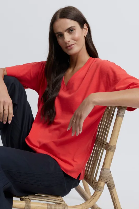 Yarra Trail Glass Tee Ochre