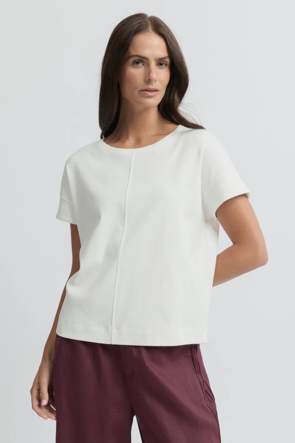Yarra Trail Solitude Tee Ecru